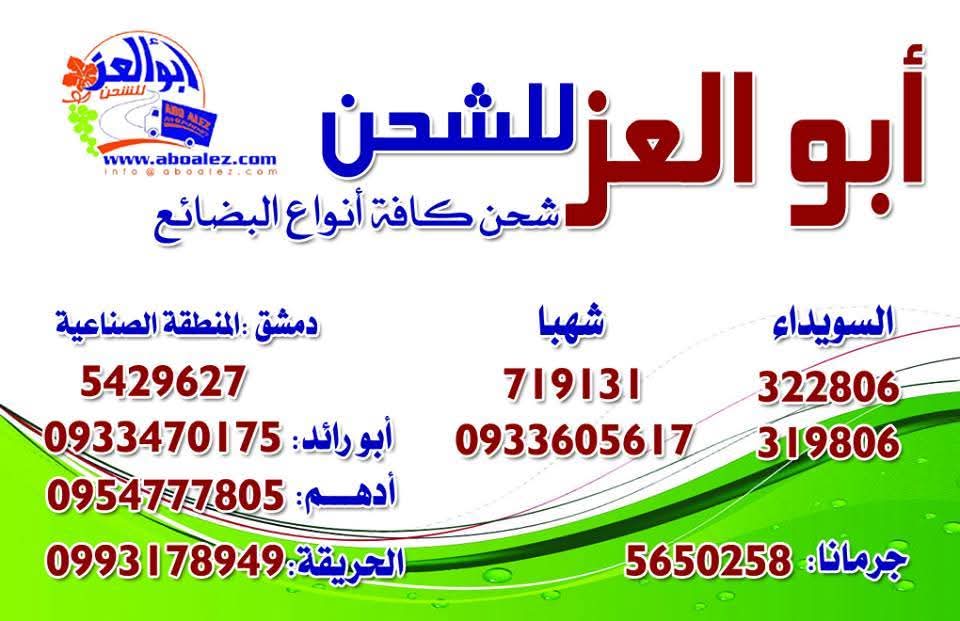 شركة ابو العز للشحن الداخلي والحوالات المالية